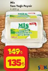 MİS TAM YAĞLI PEYNİR 600 G
